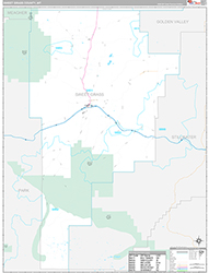 Sweet Grass County, MT Wall Map Premium Style 2026